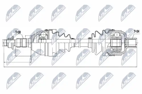 полуоска NTY NPW-PL-032