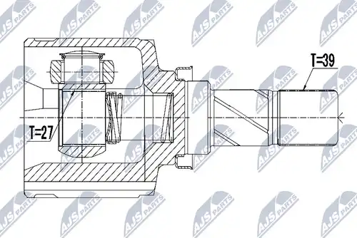 каре комплект, полуоска NTY NPW-PL-058