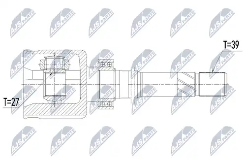 каре комплект, полуоска NTY NPW-PL-060