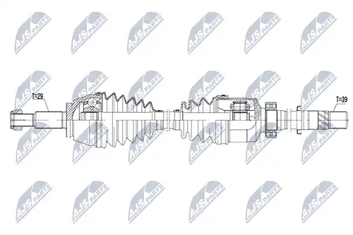 полуоска NTY NPW-RE-075