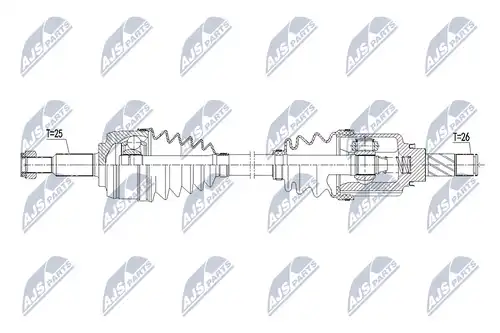 полуоска NTY NPW-RE-113