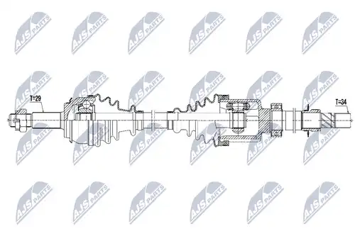 полуоска NTY NPW-RE-126