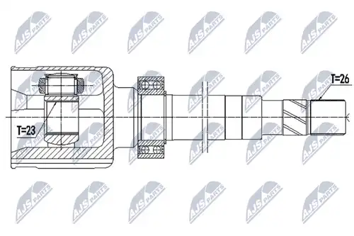 каре комплект, полуоска NTY NPW-RE-145