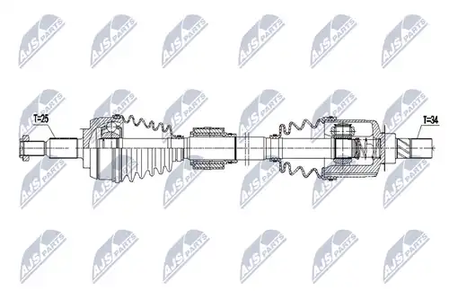 полуоска NTY NPW-RE-166