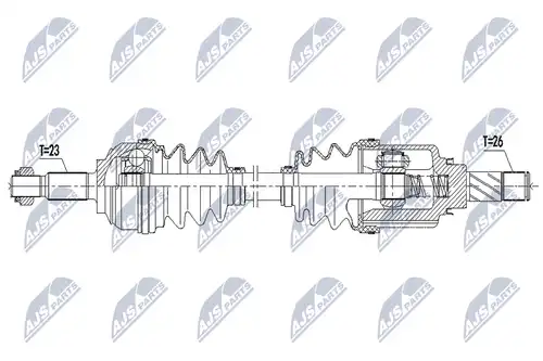 полуоска NTY NPW-RE-191