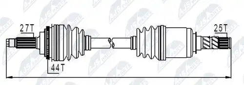 полуоска NTY NPW-SB-009