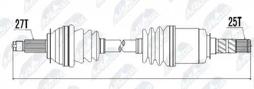 полуоска NTY NPW-SB-010