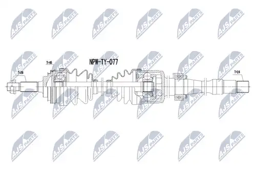 полуоска NTY NPW-TY-077