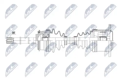 полуоска NTY NPW-TY-083