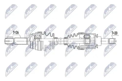 полуоска NTY NPW-TY-141