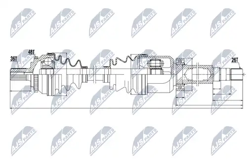 полуоска NTY NPW-VV-011