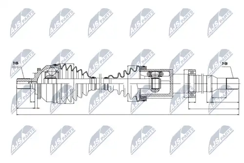 полуоска NTY NPW-VV-019