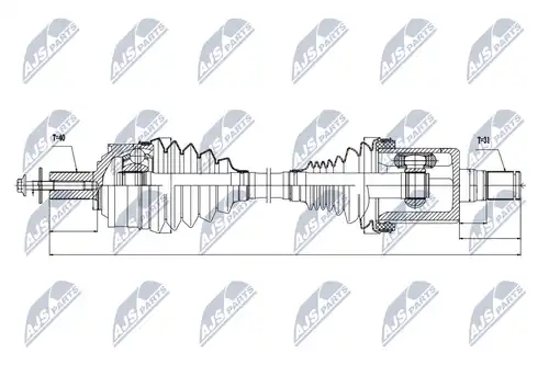 полуоска NTY NPW-VV-021