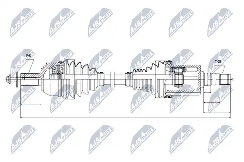 полуоска NTY NPW-VV-022