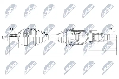 полуоска NTY NPW-VV-024