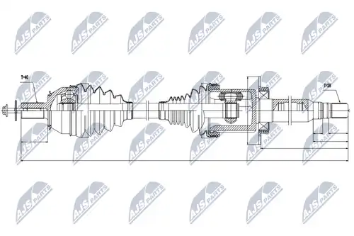 полуоска NTY NPW-VV-026