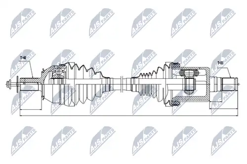 полуоска NTY NPW-VV-027