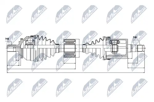 полуоска NTY NPW-VV-028