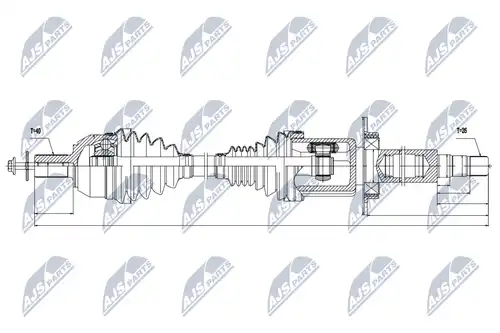 полуоска NTY NPW-VV-032