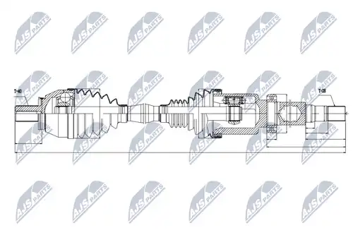 полуоска NTY NPW-VV-034