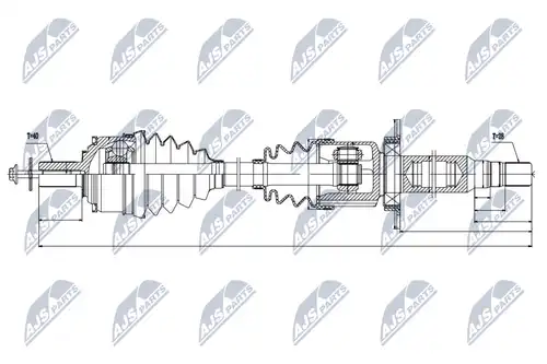 полуоска NTY NPW-VV-035