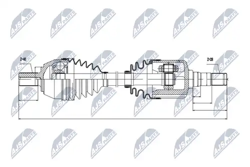 полуоска NTY NPW-VV-036