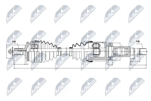 полуоска NTY NPW-VV-038