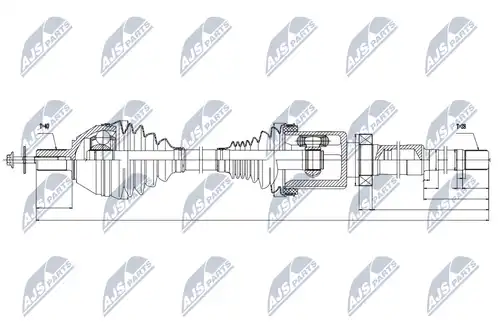 полуоска NTY NPW-VV-039