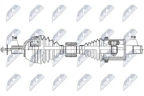 полуоска NTY NPW-VV-115