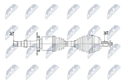 полуоска NTY NPW-VV-133