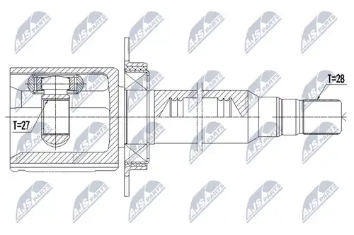 полуоска NTY NPW-VV-134