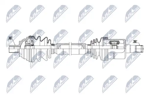 полуоска NTY NPW-VW-053