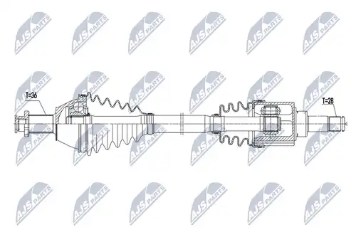 полуоска NTY NPW-VW-073