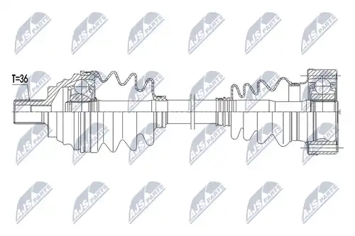 полуоска NTY NPW-VW-160