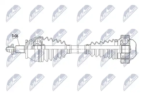 полуоска NTY NPW-VW-163