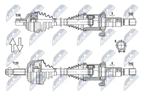 полуоска NTY NPW-VW-179