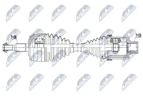 полуоска NTY NPW-VW-182