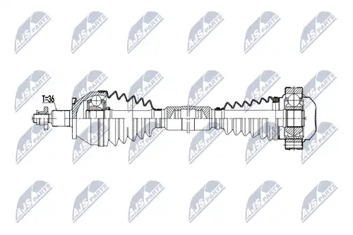 полуоска NTY NPW-VW-190