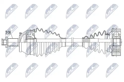 полуоска NTY NPW-VW-191