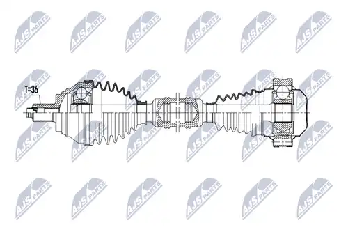 полуоска NTY NPW-VW-193