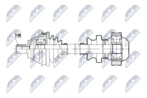 полуоска NTY NPW-VW-194