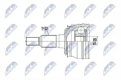 каре комплект, полуоска NTY NPZ-CH-027