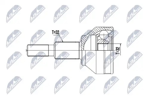 каре комплект, полуоска NTY NPZ-CH-029