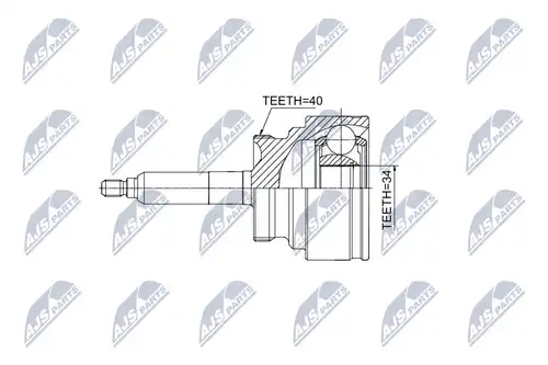 каре комплект, полуоска NTY NPZ-DW-031