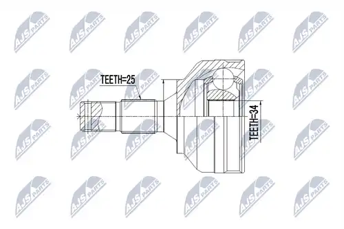 каре комплект, полуоска NTY NPZ-PE-030