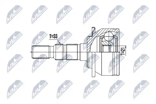 каре комплект, полуоска NTY NPZ-PL-035