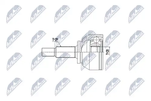 каре комплект, полуоска NTY NPZ-PL-041