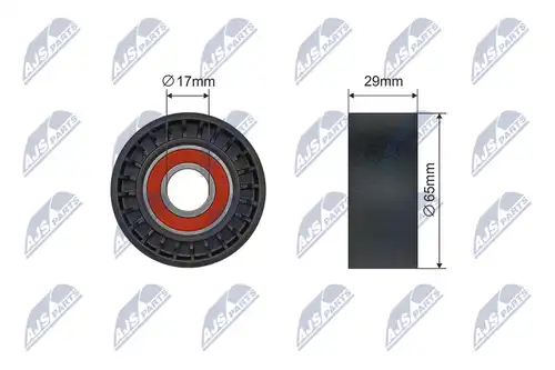 обтящна ролка, пистов ремък NTY RNK-AR-018