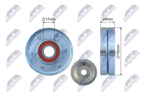 обтящна ролка, пистов ремък NTY RNK-AU-075