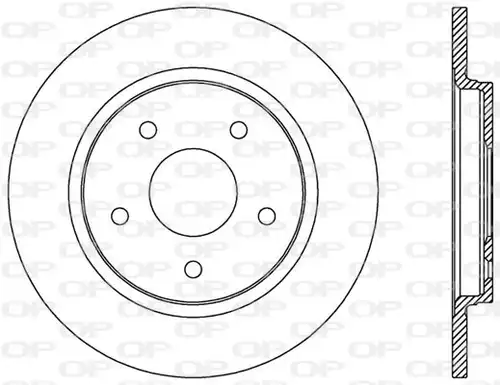 спирачен диск OPEN PARTS BDA2533.10